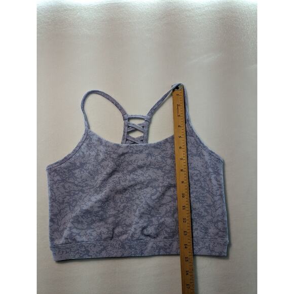 MTA Sport Bras Women's Large 2 pack Yoga tops purple black grey Nwot - Picture 9 of 16